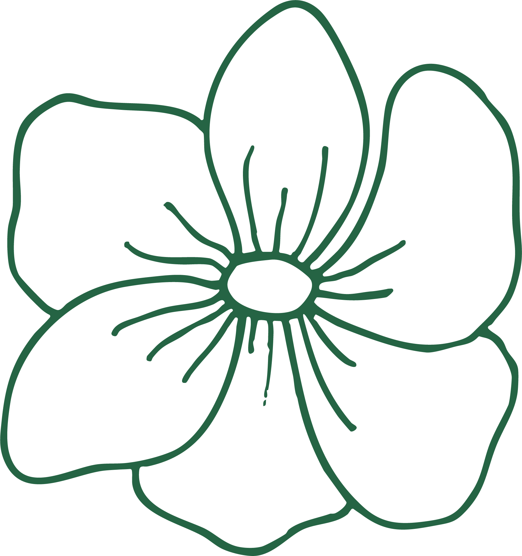 Illustration på en blomma